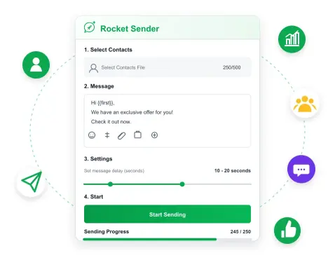 Free WhatsApp Bulk Message Sender for WhatsApp Web